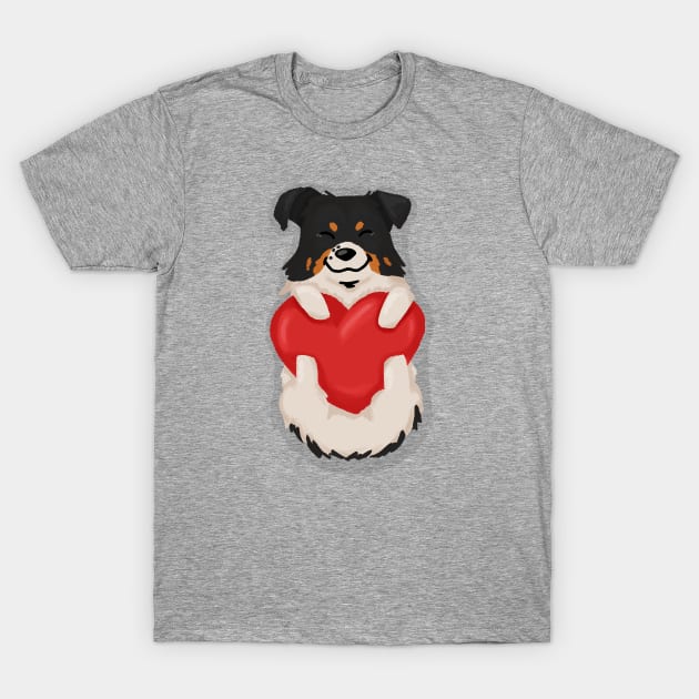 Corgi Mix / Borgi Love T-Shirt by CorinnaSchlachter